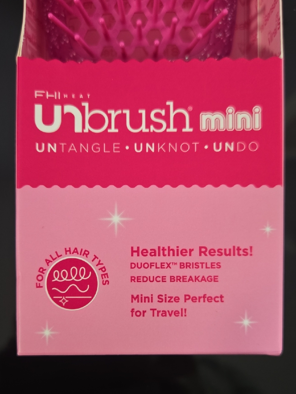 UNbrush Mini Glitter Detangling Hair Brush - Picture 6 of 7